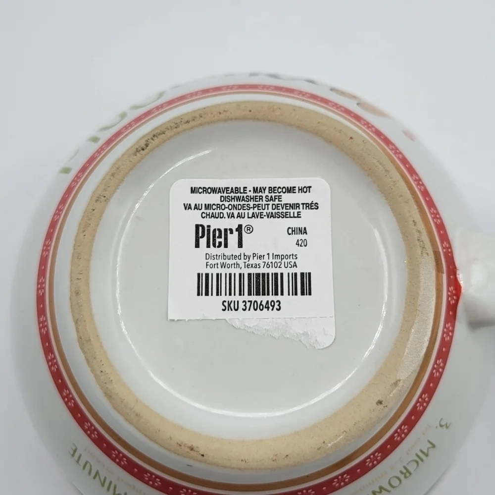 Pier 1 Gingerbread Mug Cake with lid